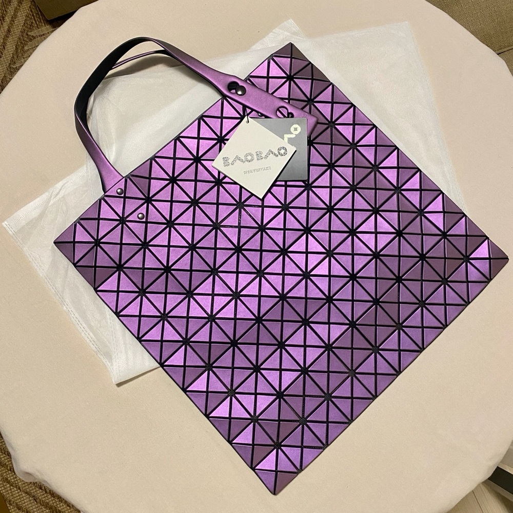 SOLD - Bao Bao Issey Miyake Prism Metallic Tote Bag - Purple/Pink NWT - Picture 10 of 11